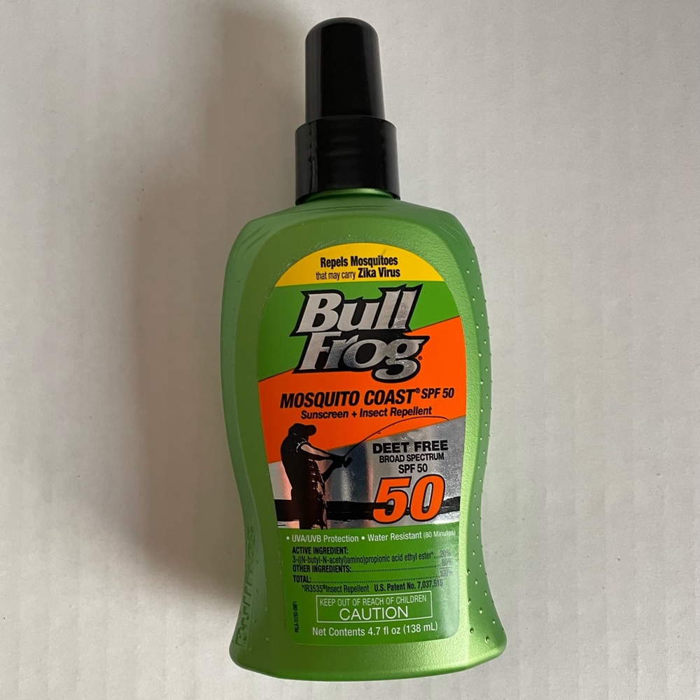 Bull Frog Mosquito Coast Sunscreen and Insect Repellent Deet Free SPF 50